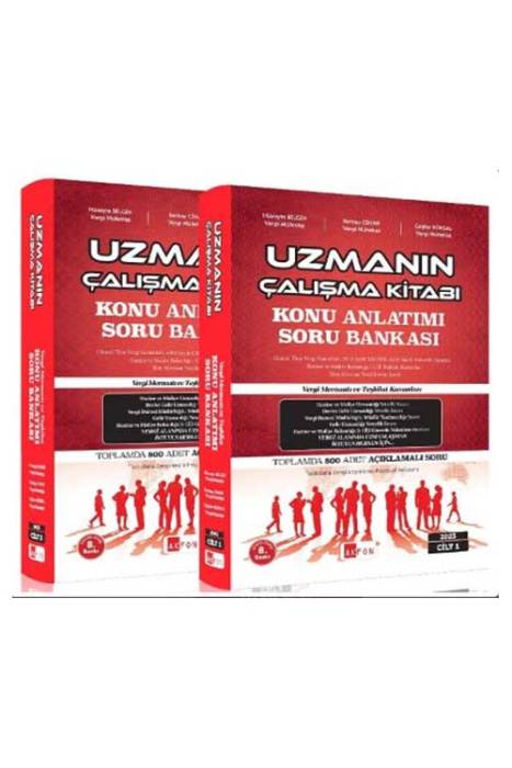 2023 Uzmanın Çalışma Kitabı Konu Anlatımlı Soru Bankası 2 Kitap Set 8. Baskı Akfon Yayınları