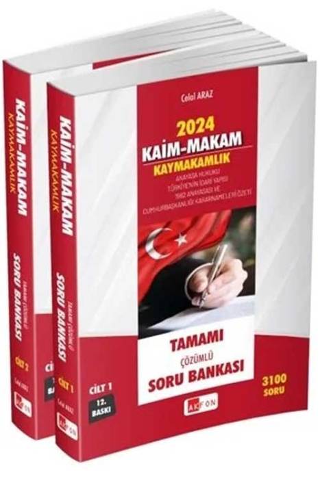 2024 KAİM MAKAM Kaymakamlık Soru Bankası Çözümlü 12. Baskı Akfon Yayınları