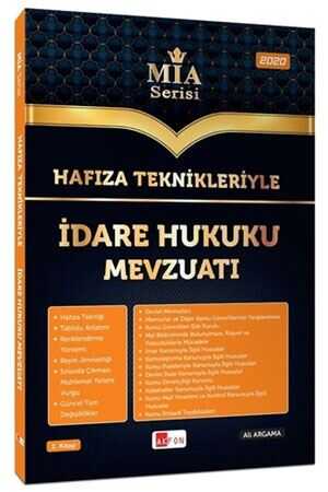 Akfon Hafıza Teknikleriyle İdare Hukuku Mevzuatı MİA Serisi Akfon Yayınları