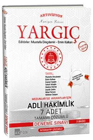 Akfon Yargıç Adli Hakimlik 7 Deneme Sınavı Çözümlü Akfon Yayınları