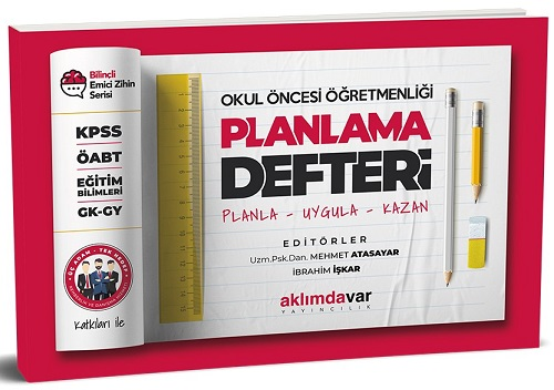 Aklımdavar ÖABT Okul Öncesi Öğretmenliği Planlama Defteri - İbrahim İşkar Aklımdavar Yayıncılık