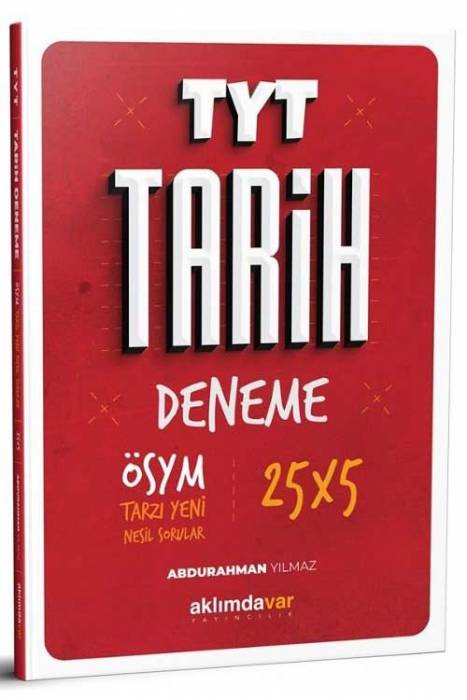 Aklımdavar YKS TYT Tarih 25x5 Deneme Aklımdavar Yayıncılık