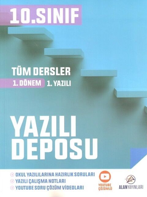 Alan Yayınları 10. Sınıf Tüm Dersler Yazılı Deposu 1. Dönem 1. Deneme