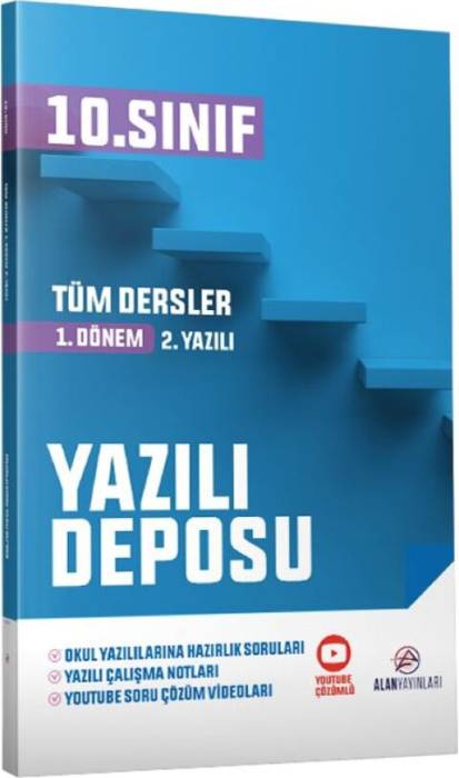 Alan Yayınları 10. Sınıf Tüm Dersler Yazılı Deposu 1. Dönem 2. Yazılı