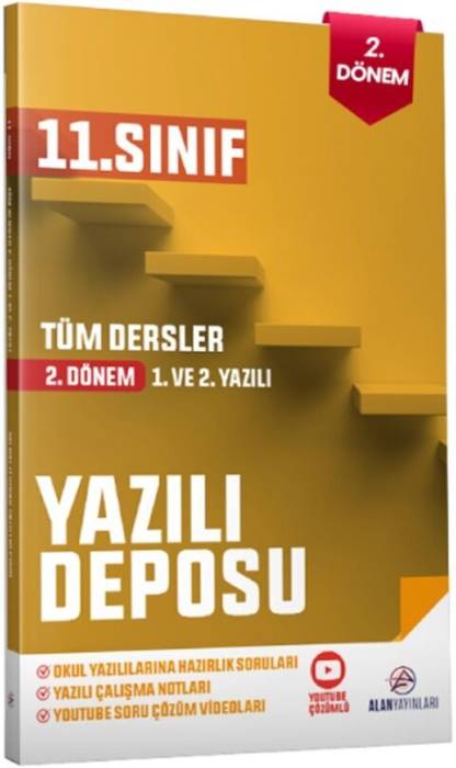 Alan Yayınları 11. Sınıf Tüm Dersler Yazılı Deposu 2. Dönem 1. ve 2. Yazılı