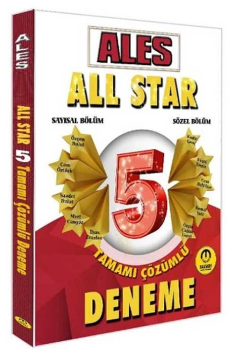 ALES All Star 5 Deneme Çözümlü Tasarı Yayınları