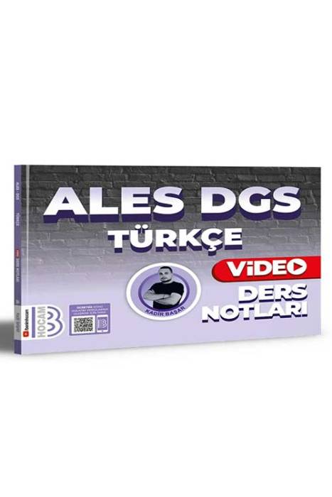 2024 ALES DGS Türkçe Video Ders Notları Benim Hocam Yayınları