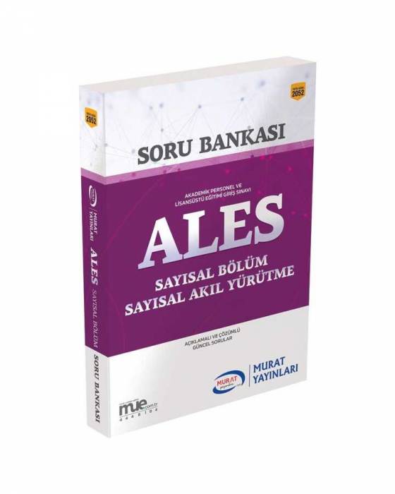 Murat ALES Sayısal Bölüm Soru Bankası 2052 Murat yayınları