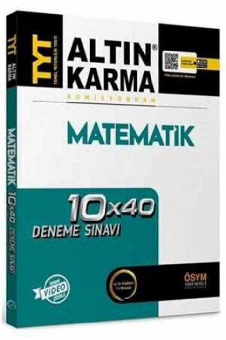 Altın Karma YKS TYT Matematik 10x40 Deneme Video Çözümlü Altın Karma Yayınları