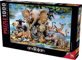 Anatolian Puzzle 1000 Parça Gülümse / Africa Smile ANA.1043 - Thumbnail