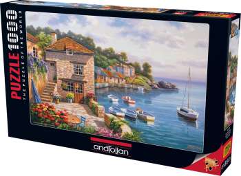 Anatolian Puzzle 1000 Parça Koydaki Bahçe / Harbor Garden ANA.3117 - Thumbnail