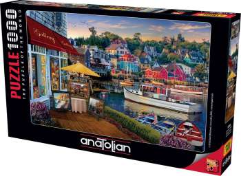 Anatolian Puzzle 1000 Parça Limandaki Galeri / Harbour Gallery ANA.1069 - Thumbnail