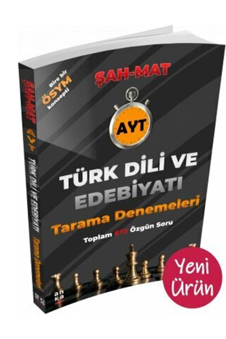 Anka Eğitim AYT Edebiyat Şah-Mat Tarama Denemeleri Anka Eğitim Yayınları