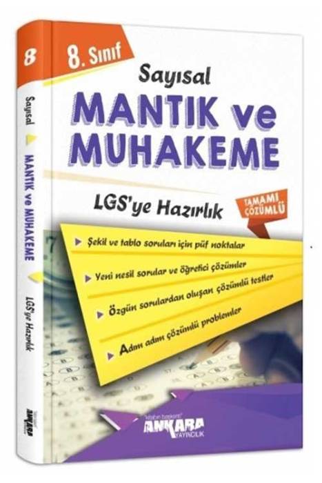 Ankara 8. Sınıf Sayısal Mantık ve Muhakeme Soru Bankası Çözümlü Ankara Yayıncılık