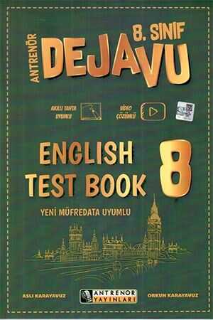 Antrenör 8. Sınıf English Dejavu Test Book Antrenör Yayınları