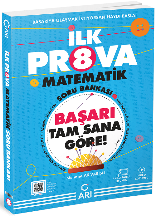 Arı 8. Sınıf Matematik İlk Prova Soru Bankası Arı Yayınları