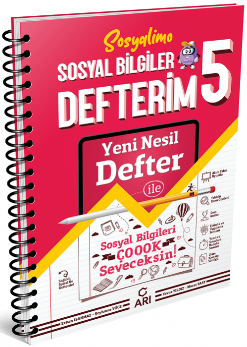 Arı 5. Sınıf Sosyal Bilgiler Defterim Sosyalimo Arı Yayınları