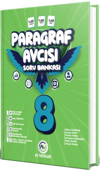 Av Akıllı Versiyon Yayınları 8. Sınıf LGS Paragraf Soru Bankası