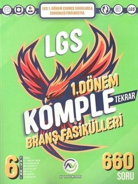  8. Sınıf LGS 1. Dönem Komple Branş Fasikülleri Av Yayınları