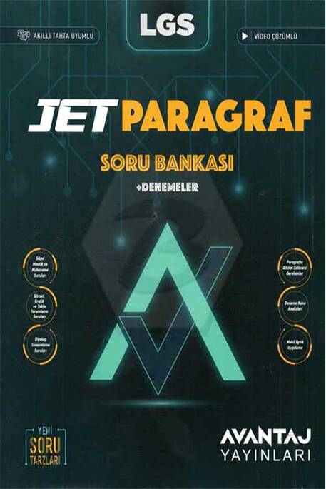 Avantaj LGS Jet Paragraf Soru Bankası ve Denemeler Avantaj Yayınları