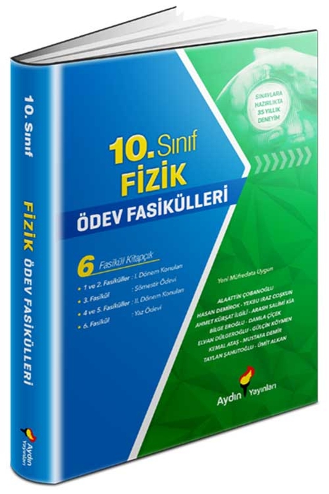 Aydın 10. Sınıf Fizik Ödev Fasikülleri Aydın Yayınları