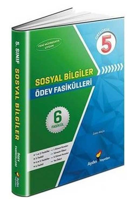 Aydın 5. Sınıf Sosyal Bilgiler Ödev Fasikülleri Aydın Yayınları