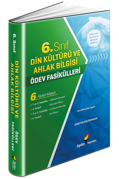 Aydın 6. Sınıf Din Kültürü ve Ahlak Bilgisi Ödev Fasikülleri Aydın Yayınları