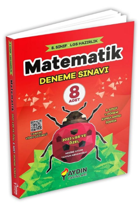 2023 8. Sınıf LGS Matematik 1. Dönem 8 Deneme Aydın Yayınları