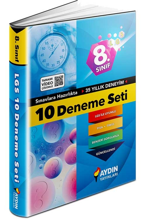 Aydın 8. Sınıf LGS 10 Deneme Seti Aydın Yayınları