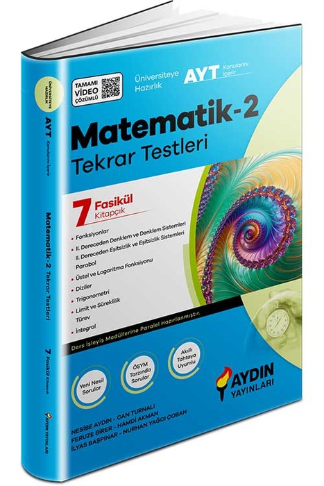 Aydın Üniversiteye Hazırlık Matematik-2 Tekrar Testleri (AYT) Aydın Yayınları