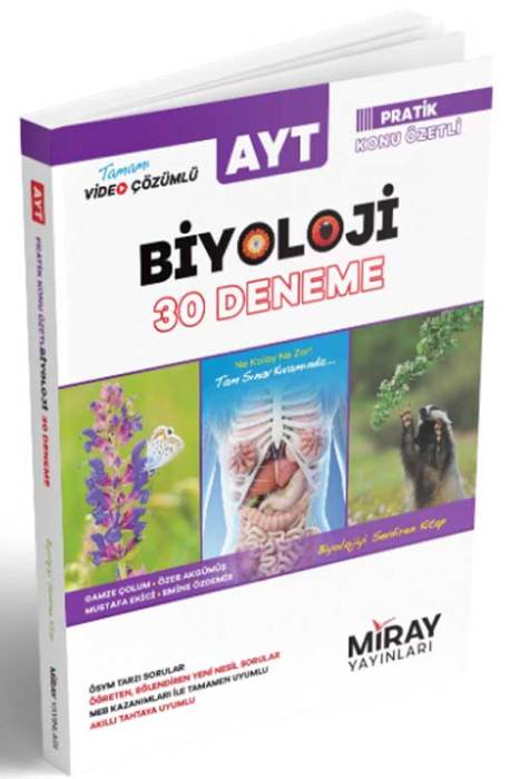 AYT Biyoloji 30 Deneme Miray Yayınları