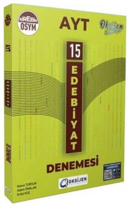 AYT Edebiyat 15 Branş Denemesi Oksijen Yayınları