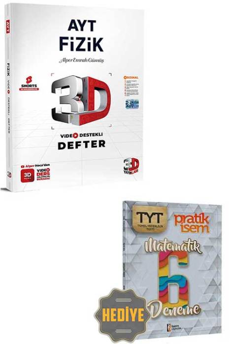 AYT Fizik Video Destekli Defter 3D Yayınları Hediyeli