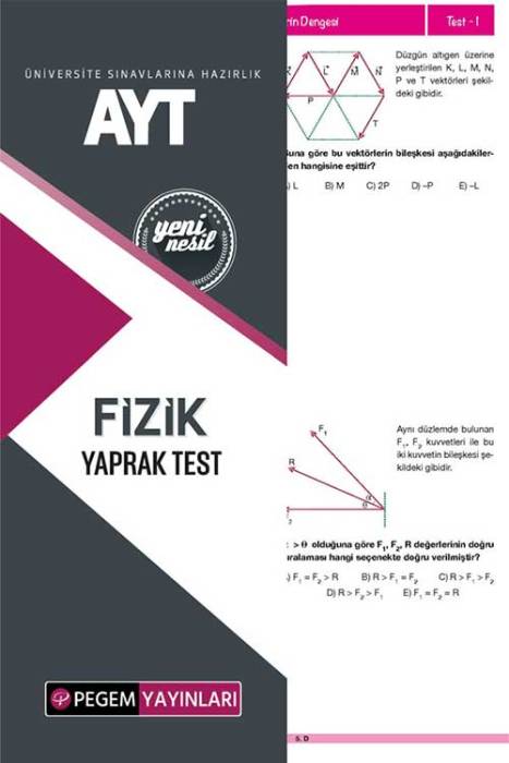 AYT Fizik Yaprak Test Pegem Akademi Yayınları