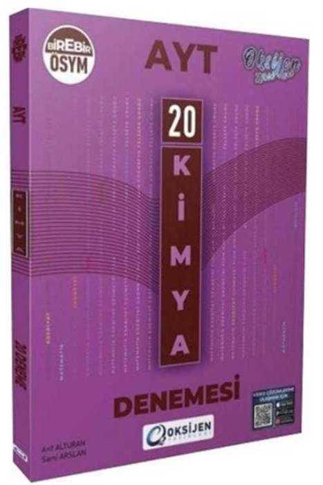 AYT Kimya 20 Branş Denemesi Oksijen Yayınları