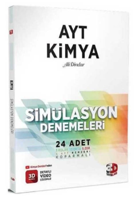 AYT Kimya Simülasyon 24 Deneme 3D Yayınları