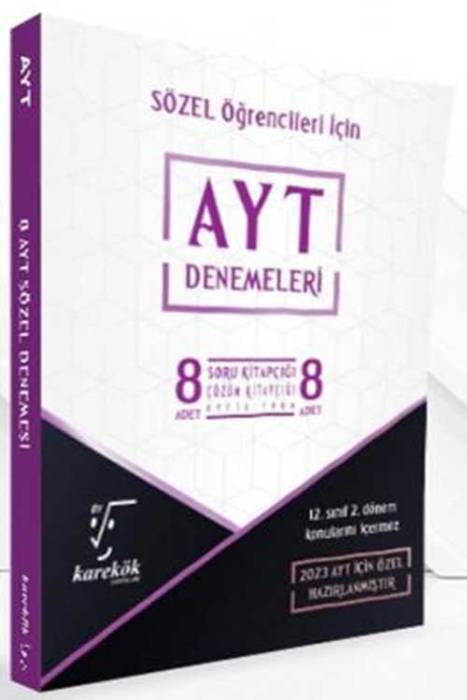 AYT Sözel 8 Deneme Seti Karekök Yayınları