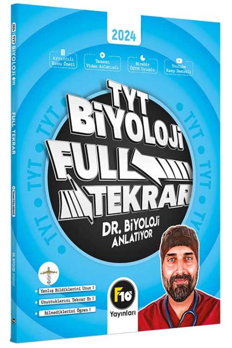 Barış Hoca Dr. Biyoloji TYT Biyoloji Full Tekrar Video Ders Kitabı F10 Yayınları