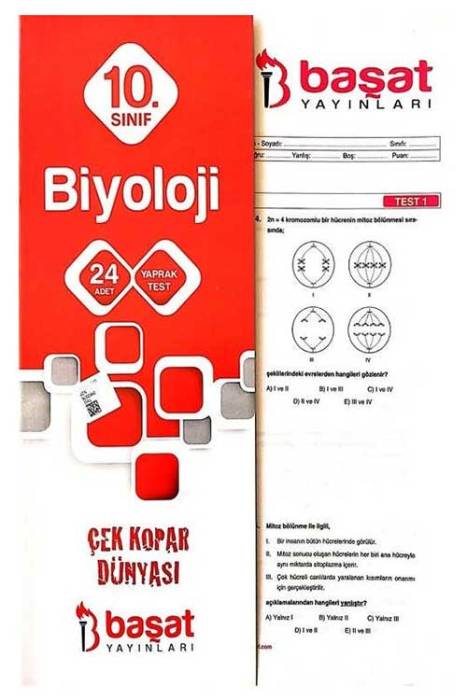 Başat 10. Sınıf Biyoloji 24 Yaprak Test Başat Yayınları