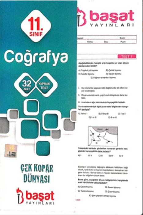 Başat 11. Sınıf Coğrafya 32 Yaprak Test Başat Yayınları