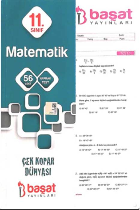 Başat 11. Sınıf Matematik 56 Yaprak Test Başat Yayınları