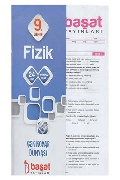 Başat 9. Sınıf Fizik 24 Yaprak Test Başat Yayınları