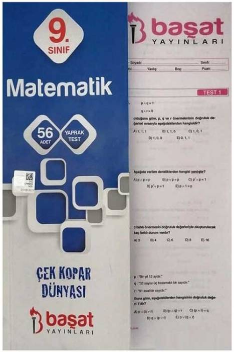 Başat 9. Sınıf Matematik 56 Yaprak Test Başat Yayınları