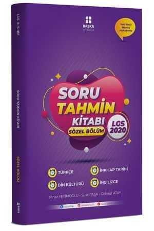 Başka 2020 LGS Soru Tahmin Kitabı Sözel Bölüm Başka Yayınları