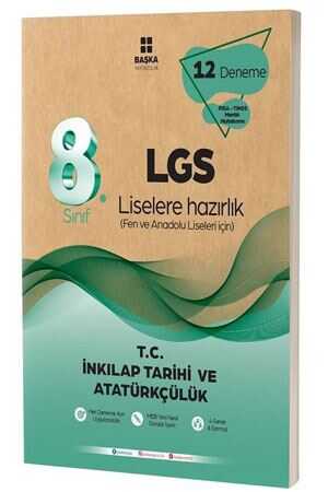 Başka 8. Sınıf LGS T.C. İnkılap Tarihi ve Atatürkçülük 12 li Deneme Başka Yayıncılık