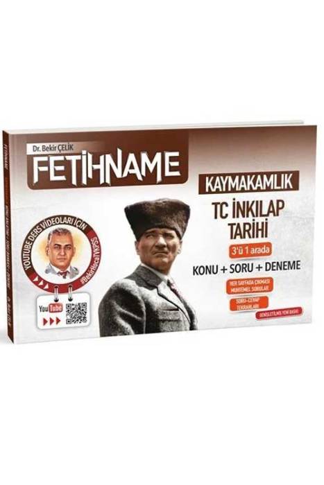 Bekir Çelik Kaymakamlık FETİHNAME TC İnkılap Tarihi Konu-Soru-Deneme 3 ü 1 Arada Bekir Çelik