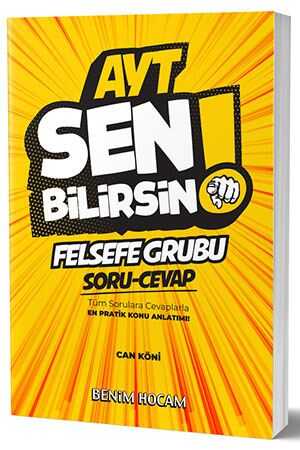 Benim 2020 AYT Felsefe Sen Bilirsin Soru-Cevap Kitabı Benim Hocam Yayınları