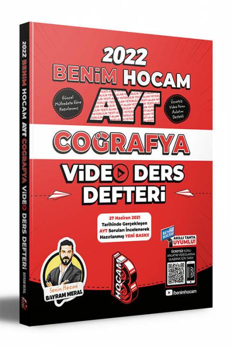 Benim Hocam 2022 AYT Coğrafya Video Ders Defteri Benim Hocam Yayınları