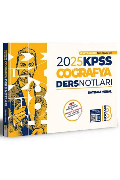 2025 KPSS Coğrafya Ders Notları Benim Hocam Yayınları