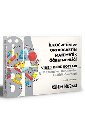 Benim Hocam 2021 ÖABT İlköğretim ve Ortaöğretim Matematik Öğretmenliği Diferansiyel Denklemler Ders Notları Benim Hocam Yayınları